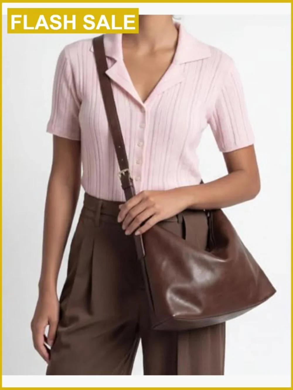 Slouchy Hobo Bag - Soft Vintage Vegan Leather Crossbody